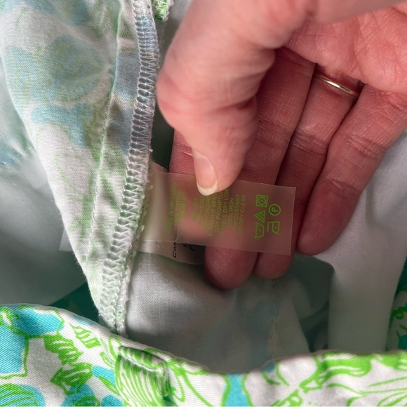 Lilly Pulitzer Mccallum Its A Zoo Green Blue Women's Chipper Shorts Size 4 - Picture 6 of 7